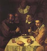 Diego Velazquez Trois Hommes a table (df02) oil painting reproduction
